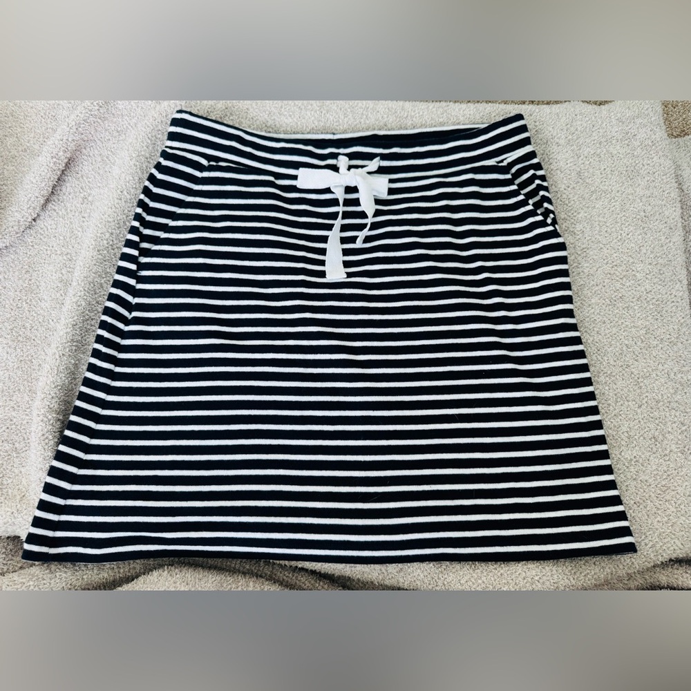 Striped Black and White Women's Skirt